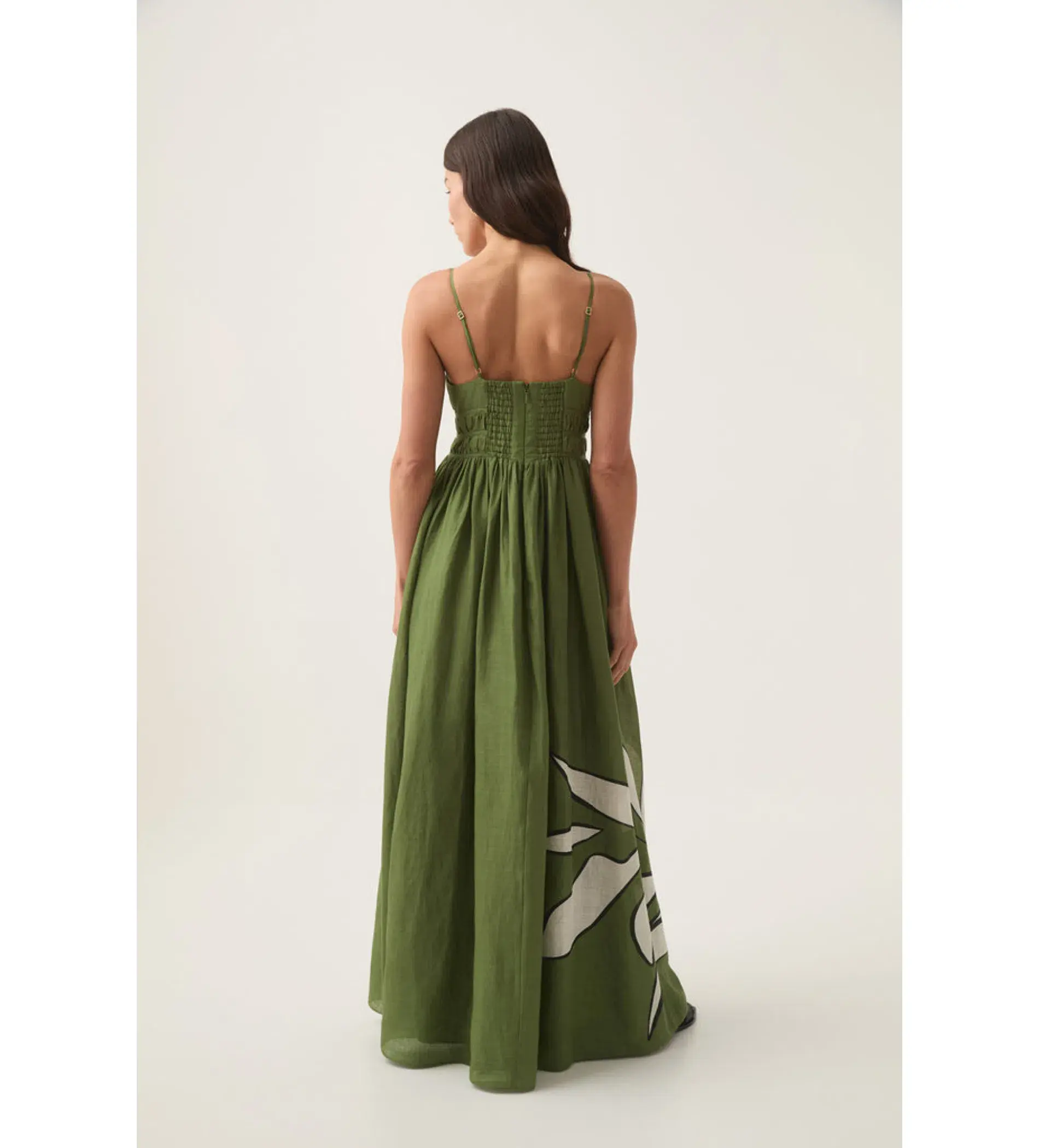 Aje Planetary Maxi Dress Abstract Fern Size 10 - Image 3
