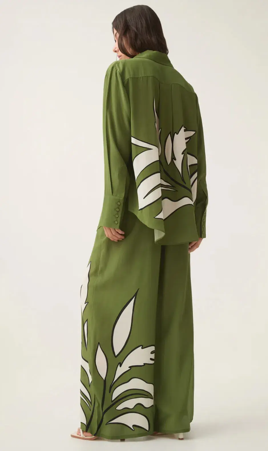 Aje Planetary Silk Oversized Shirt & Pants Set Size 12 - Image 4