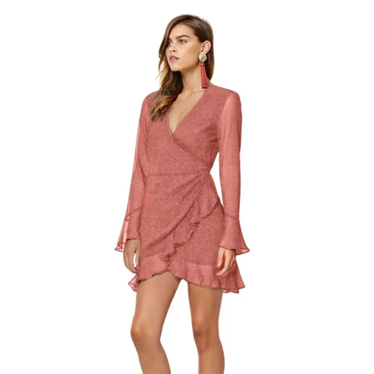 Bec & Bridge Roseville Mini Dress Rouge Pink Size 8 - Image 1