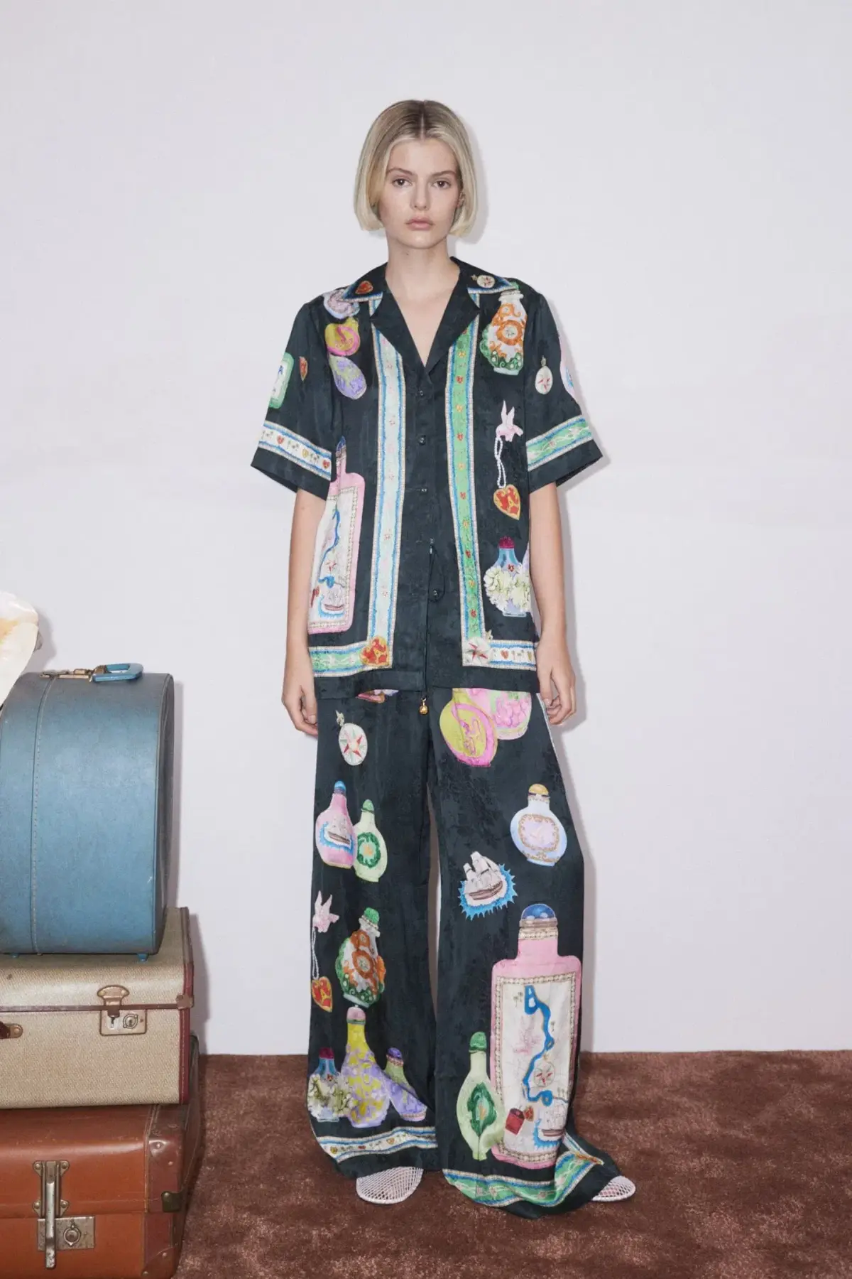 Alemais Royal Set Top and Pants Set Print Size 10  - Image 3