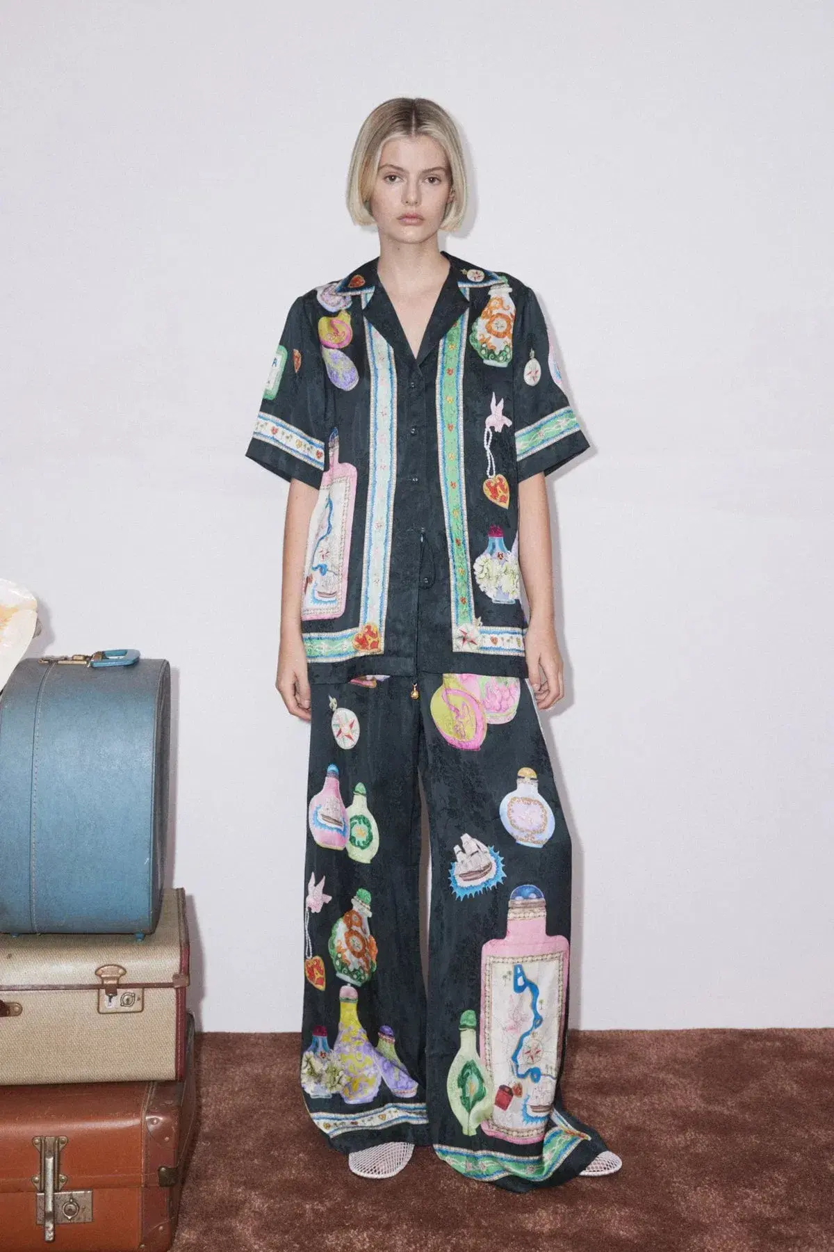 Alemais Royal Set Top and Pants Set Print Size 12 - Image 1