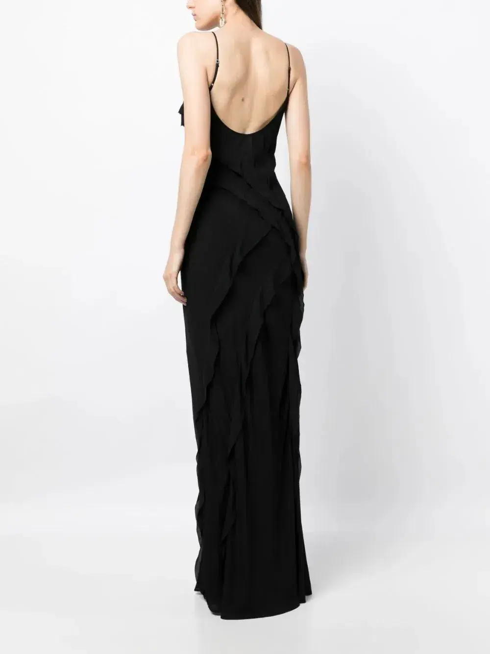 Rachel Gilbert Delfy Maxi Dress in Black Size 3 (AU 12) for rent on The Volte - main image