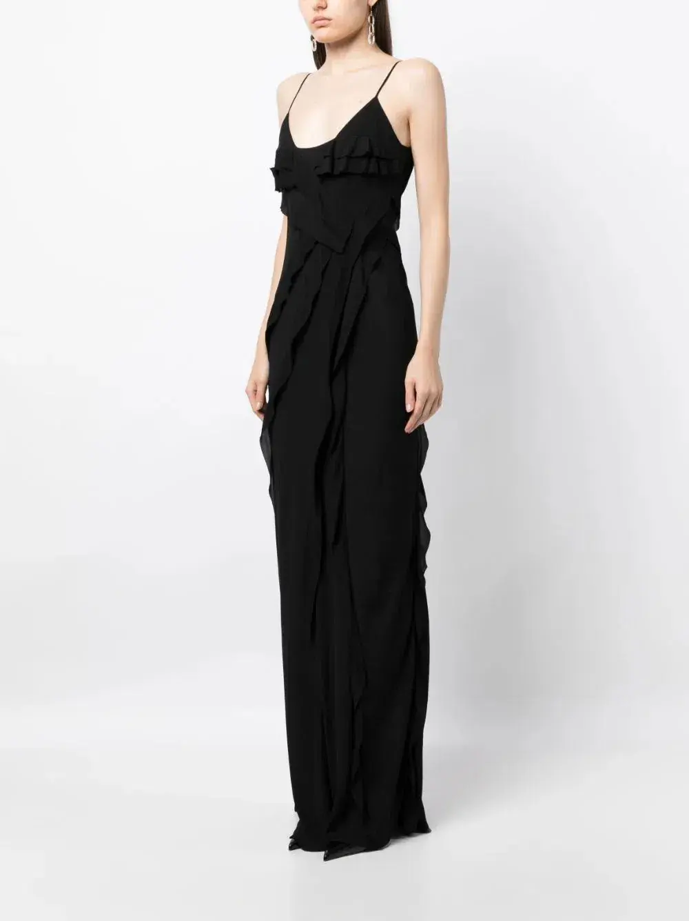 Rachel Gilbert Delfy Maxi Dress in Black Size 3 (AU 12) for rent on The Volte - main image
