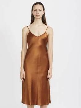 Hansen and Gretel Copper Gold Silk Dress Size 6 - Image 1