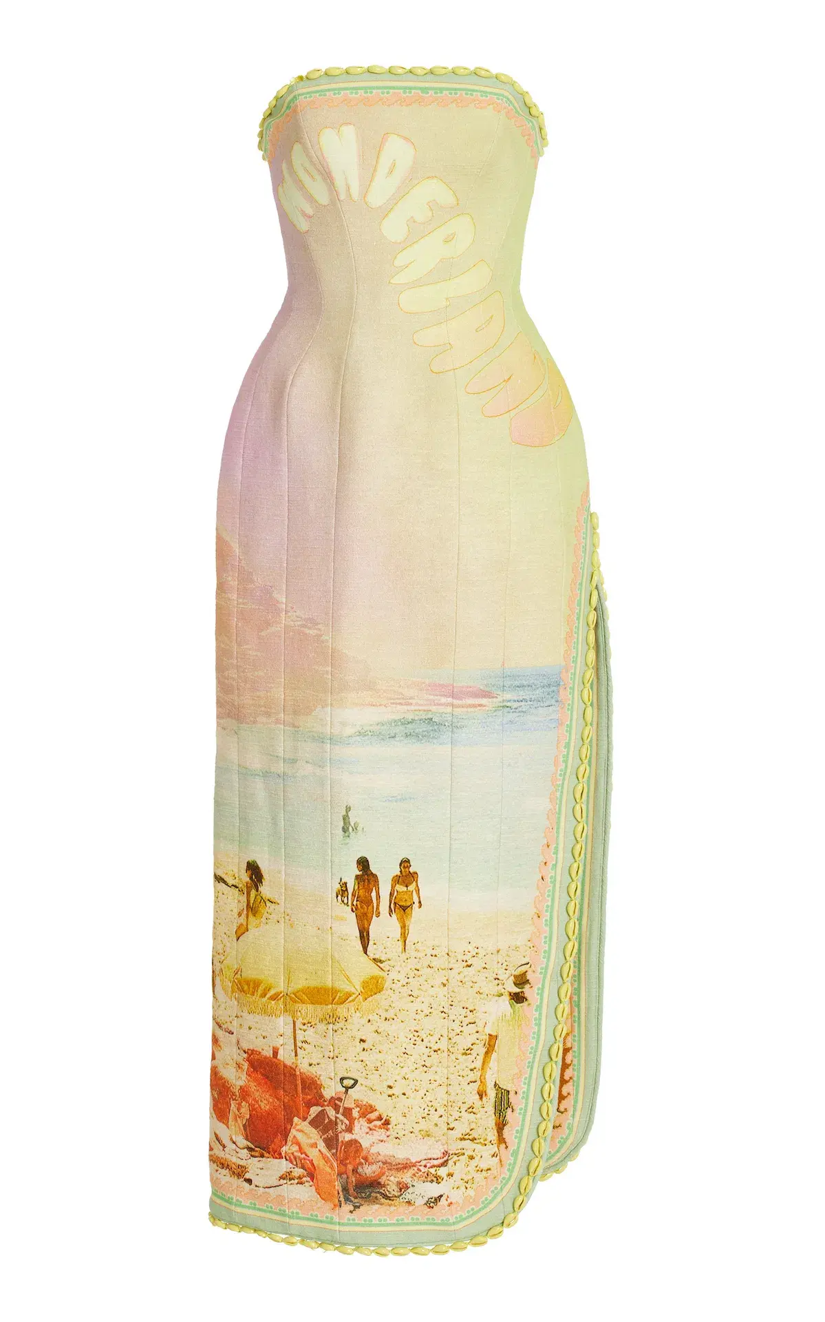 Zimmermann Coaster Structured Midi Dress Poster Print Size 2 - 10 AU - Image 5