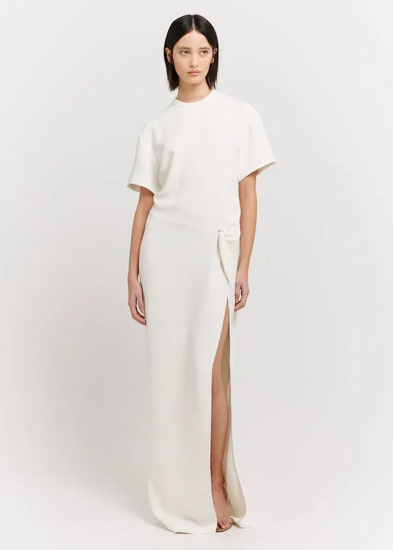 Henne Avila Dress Cream Size 8 - Image 1