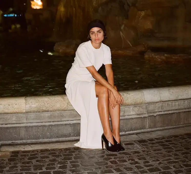 Henne Avila Dress Cream Size 8 for rent on The Volte - main image