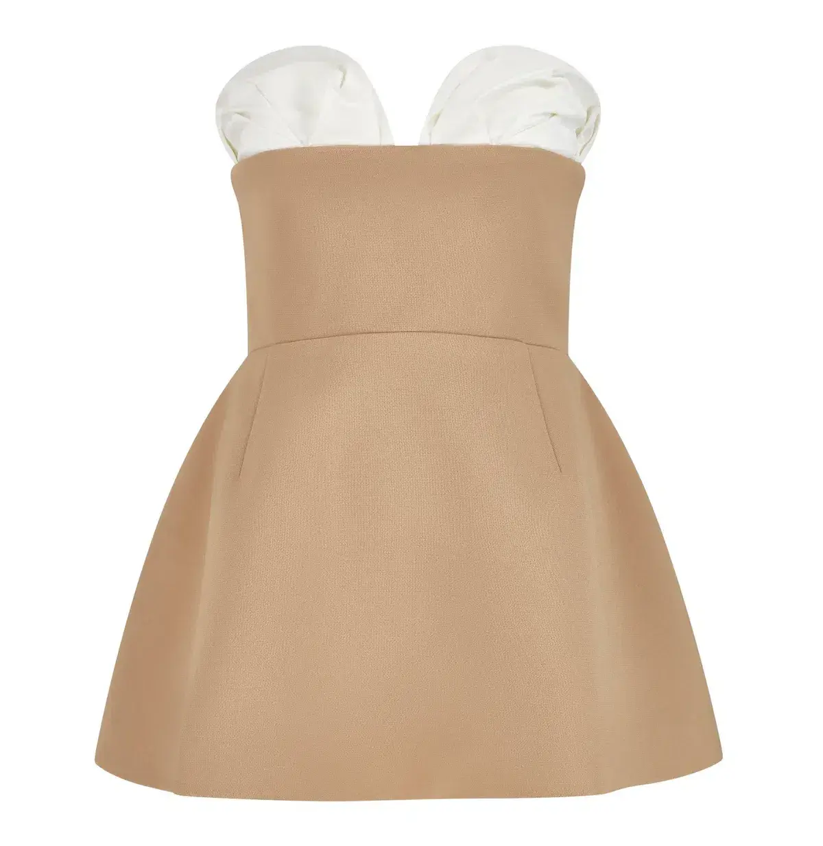Odd Muse The Ultimate Muse Bardot Mini Dress Camel Size 10 - Image 3