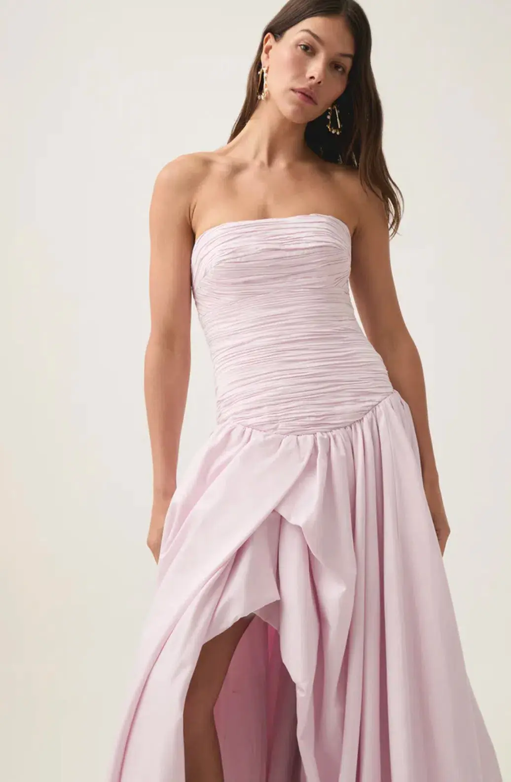 AJE Violette Bubble Hem Gown in Pastel Pink Size 14 - Image 2