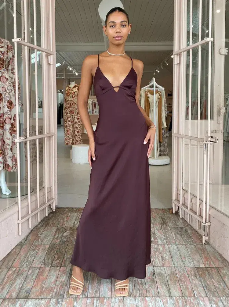 Manning Cartell Time to Shine Maxi Dress in Truffle Size 12 - Image 18