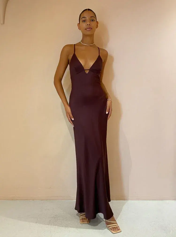 Manning Cartell Time to Shine Maxi Dress in Truffle Size 12 - Image 13