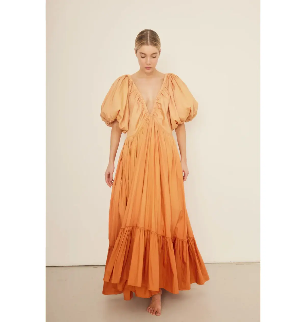 Rooh Collective Birthday Gown Orange Ombré Size AU 12 - Image 1