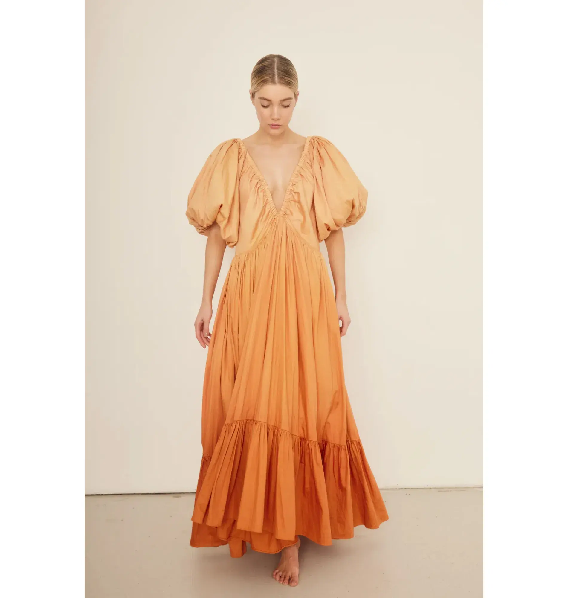 Rooh Collective Birthday Gown Orange Ombré Size AU 12 - Image 1