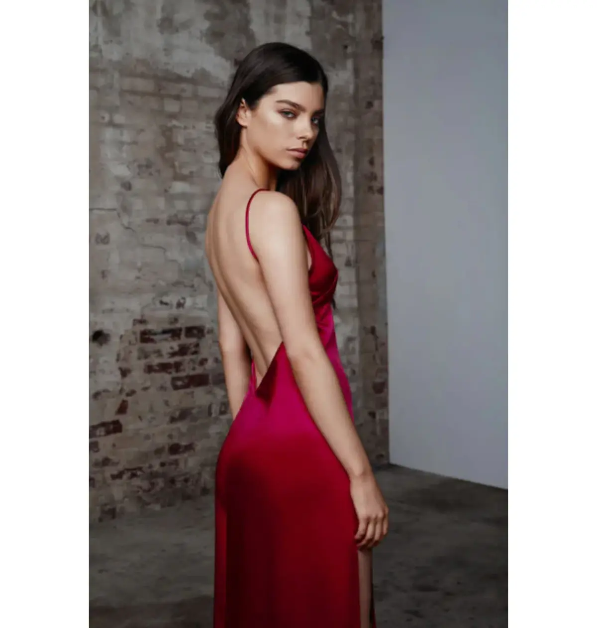 Lexi Akasa Maxi Dress Raspberry Red Size AU 6 - Image 2