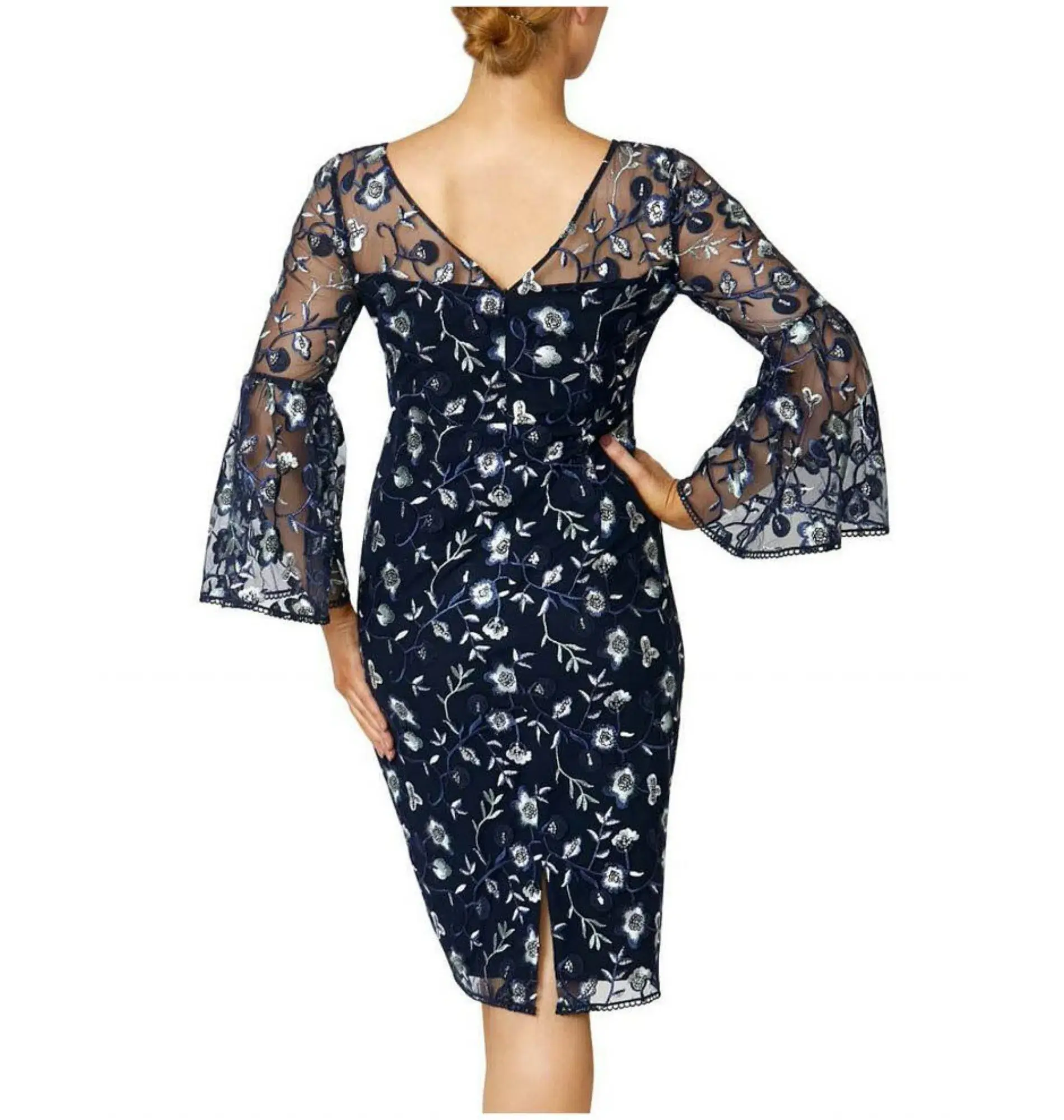 Anthea Crawford Ischia Dress in Navy Floral Size AU 18 - Image 3