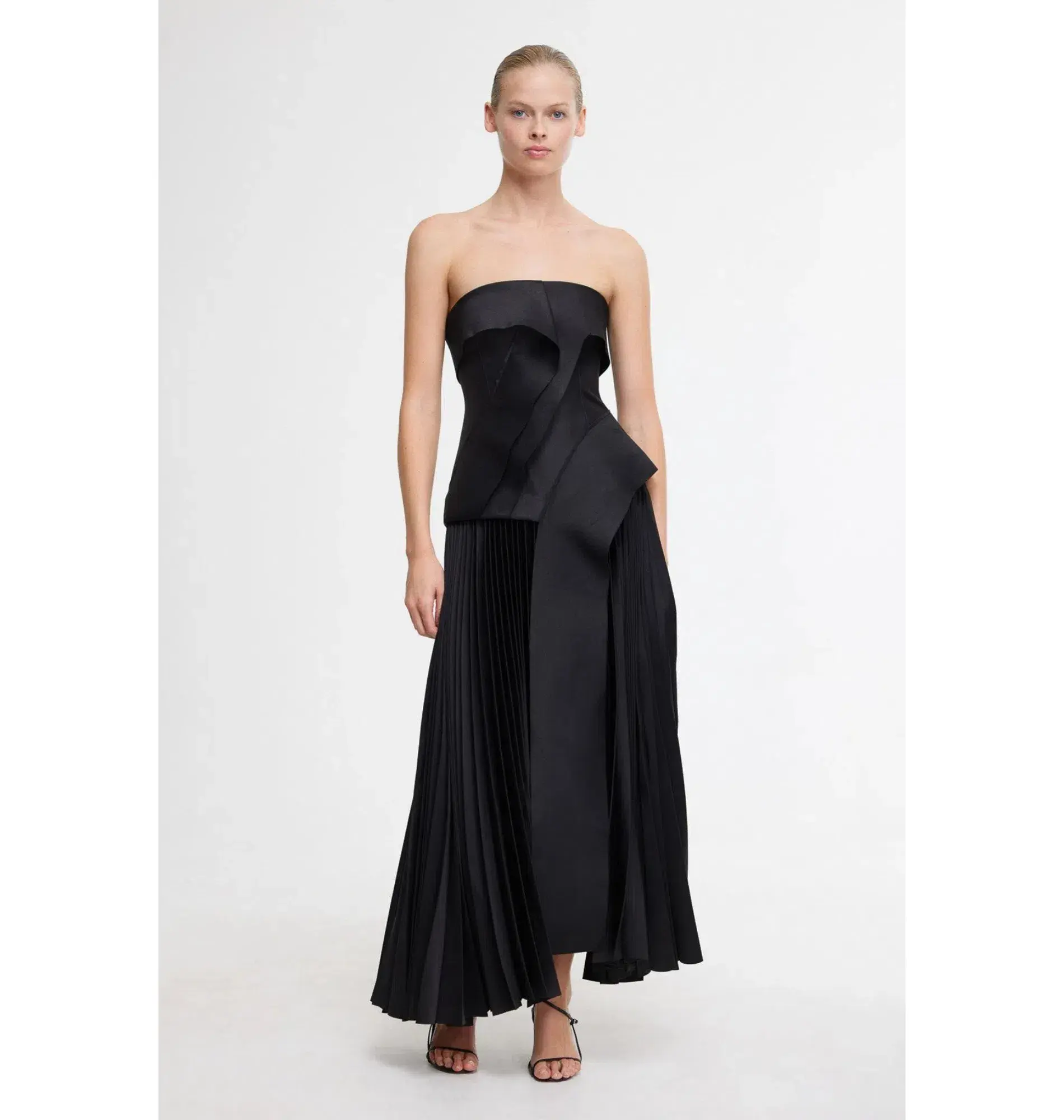 Acler Hammil Midi Dress Black Size AU 14 - Image 1