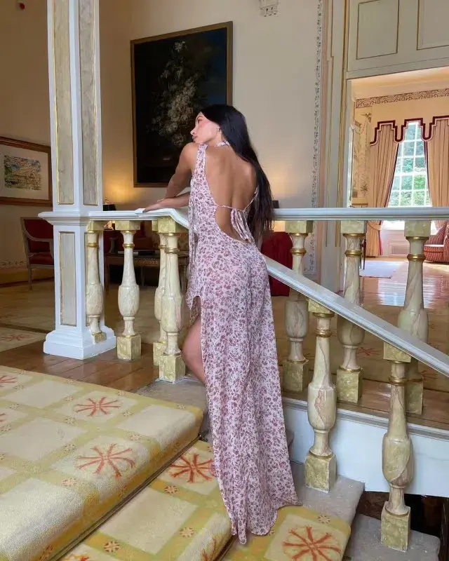 Arcina Ori Amelie Dress In Floral Pink Size 8 /S - Image 3