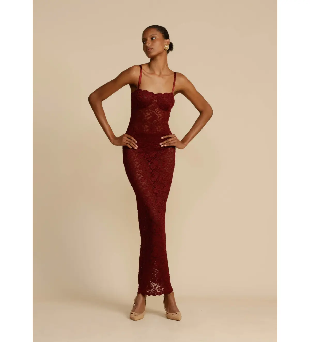 Arcina Ori Margot Dress Wine Size 8 - Image 1