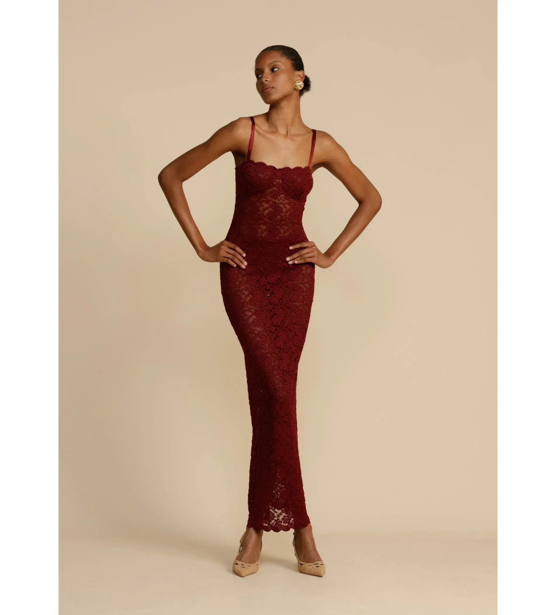 Arcina Ori Margot Dress Wine Size 8 - Image 1