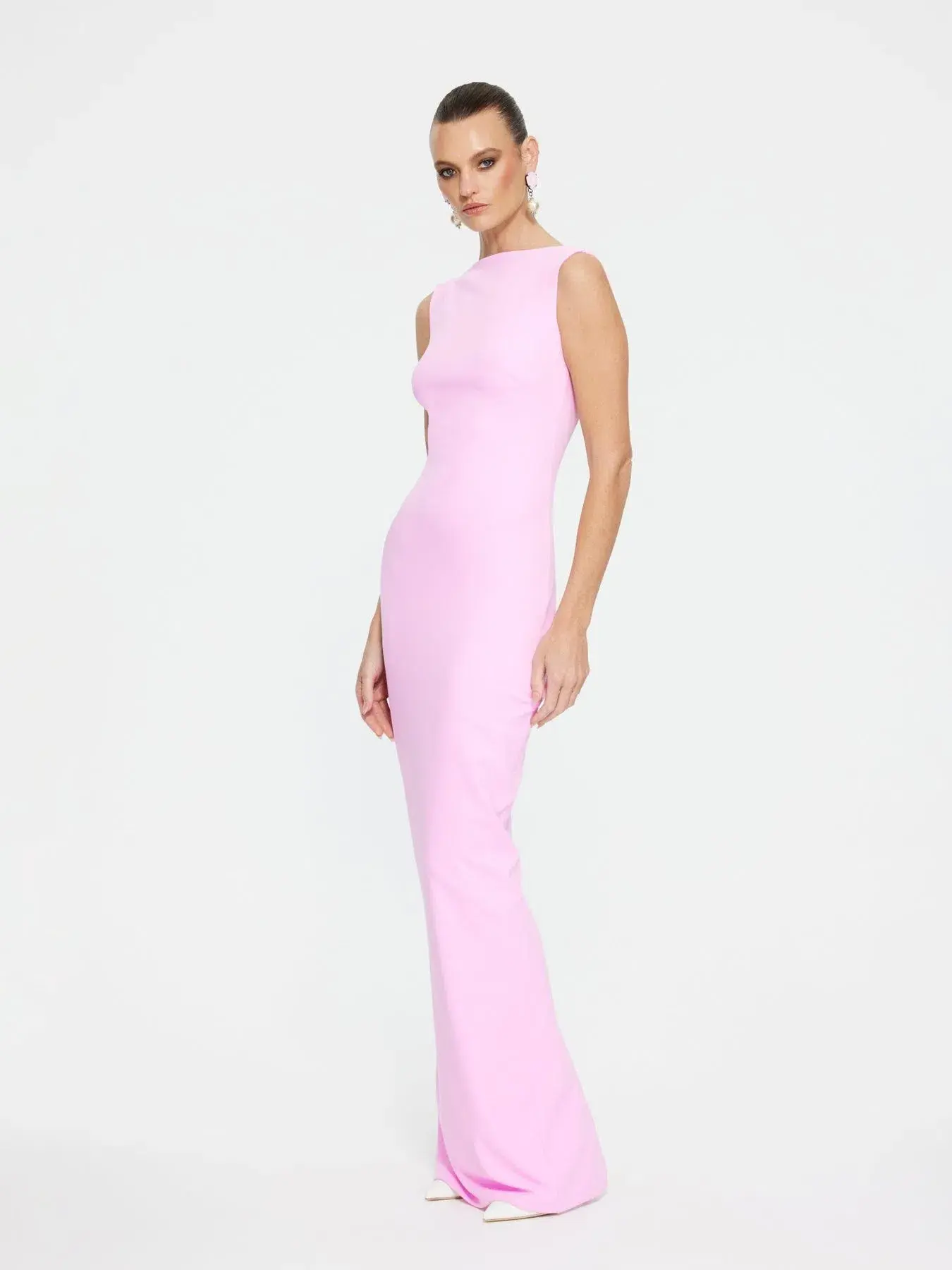 Effie Kats Verona Gown Taffy Pink Size 8 - Image 4
