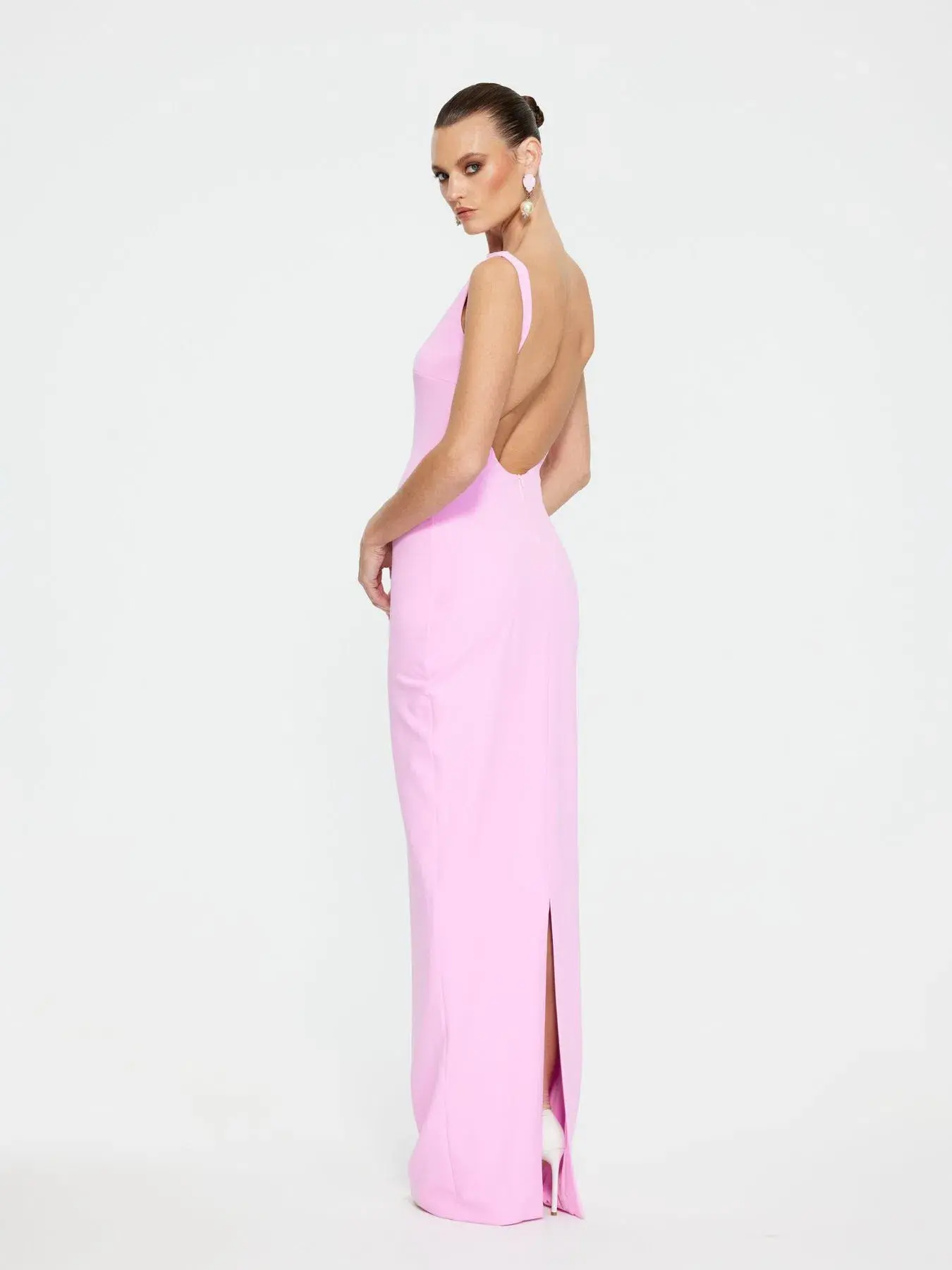 Effie Kats Verona Gown Taffy Pink Size 8 - Image 3