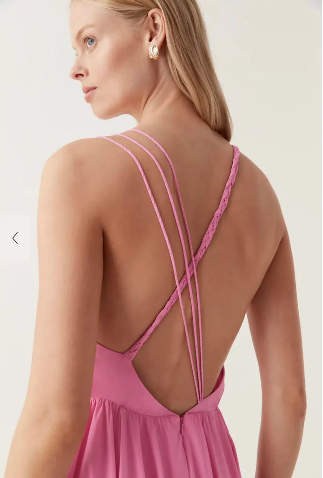 Aje Vellum Maxi Dress Cerise Pink Size 12 - Image 4