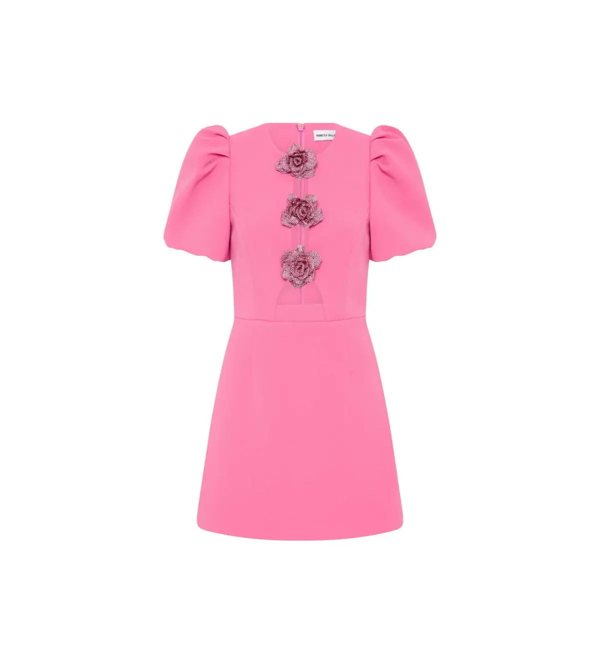 Rebecca Vallance Aubree Flower Mini Dress Pink  Size 8 - Image 6