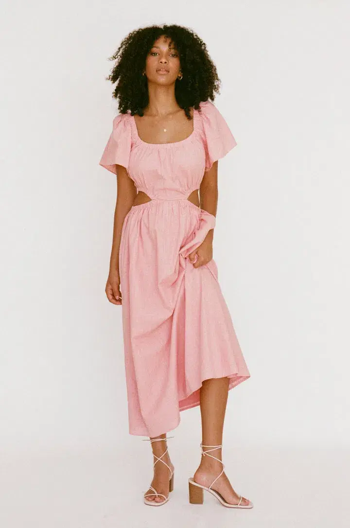 Sabo Skirt Ezzy Midi Dress Pink Size XL / AU 14 - Image 2