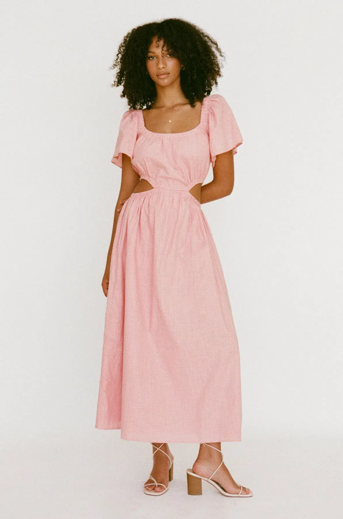 Sabo Skirt Ezzy Midi Dress Pink Size XL / AU 14 - Image 1