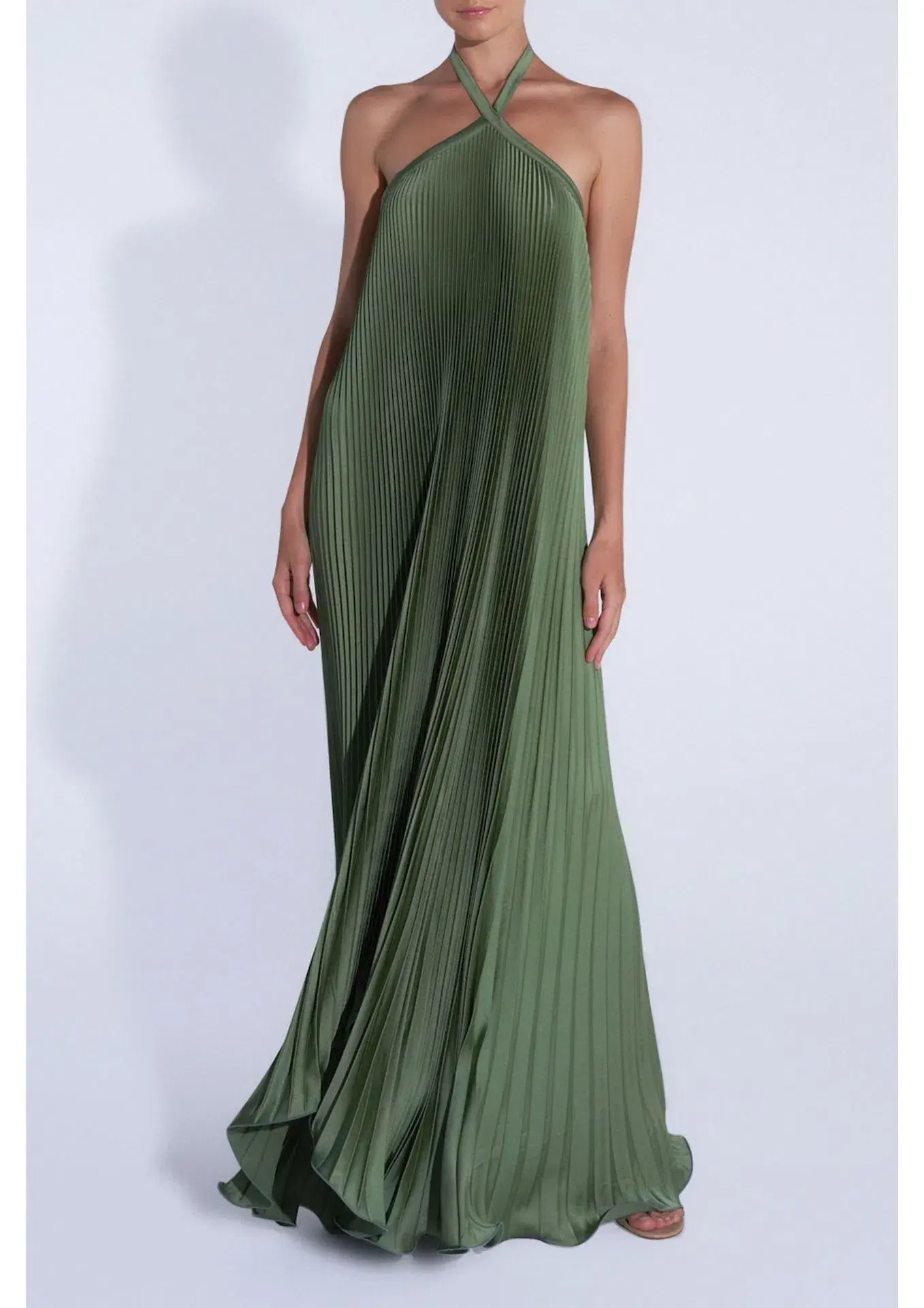 L'Idee Deesse Gown in Moss Size 6 - Image 1