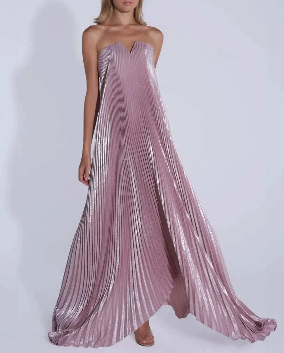 L'Idee Black Tie Gown in Dusty Shimmer Size 8 for rent on The Volte - main image