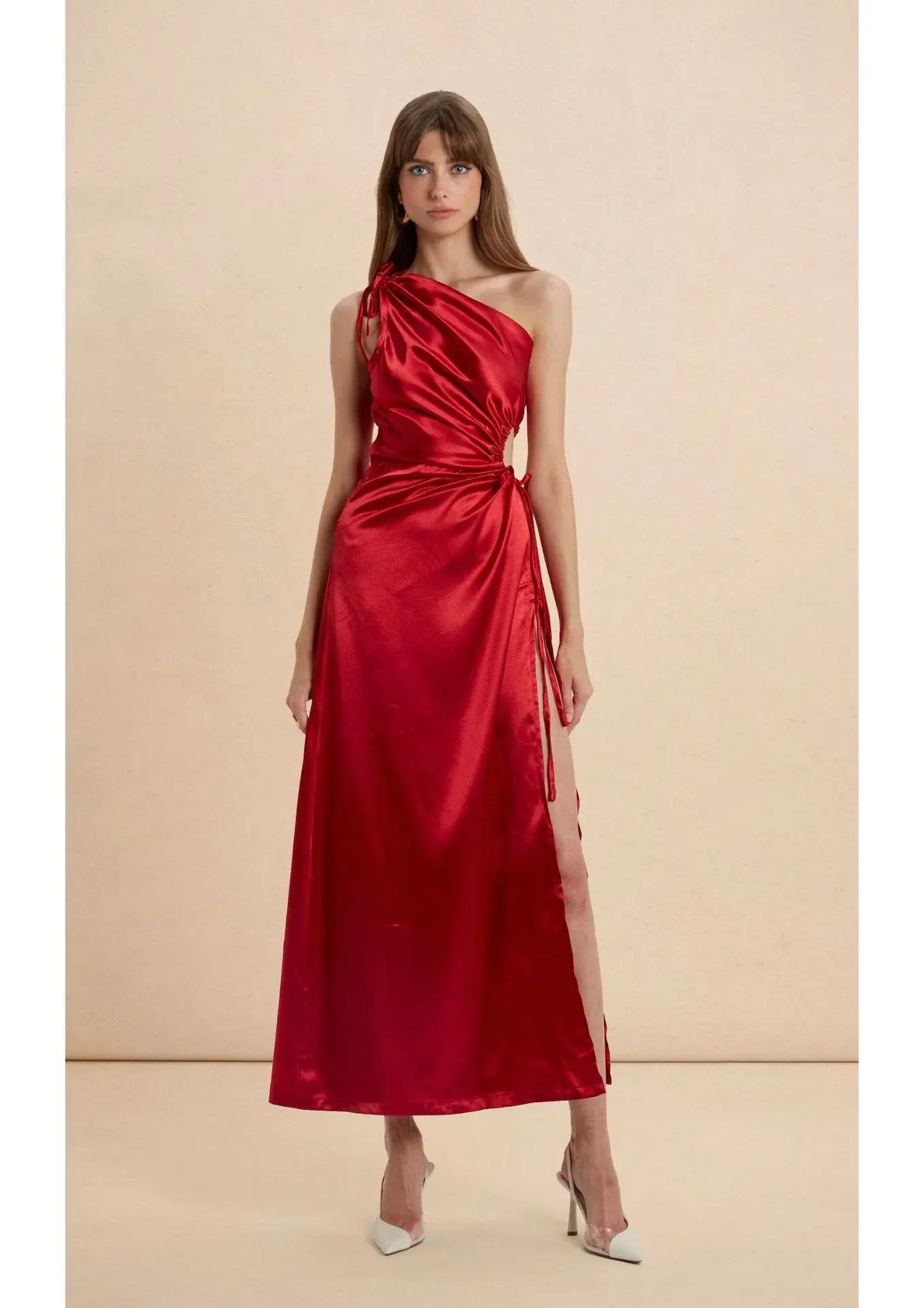 Sonya Moda Nour Maxi Dress Scarlet Red Size 8 - Image 1