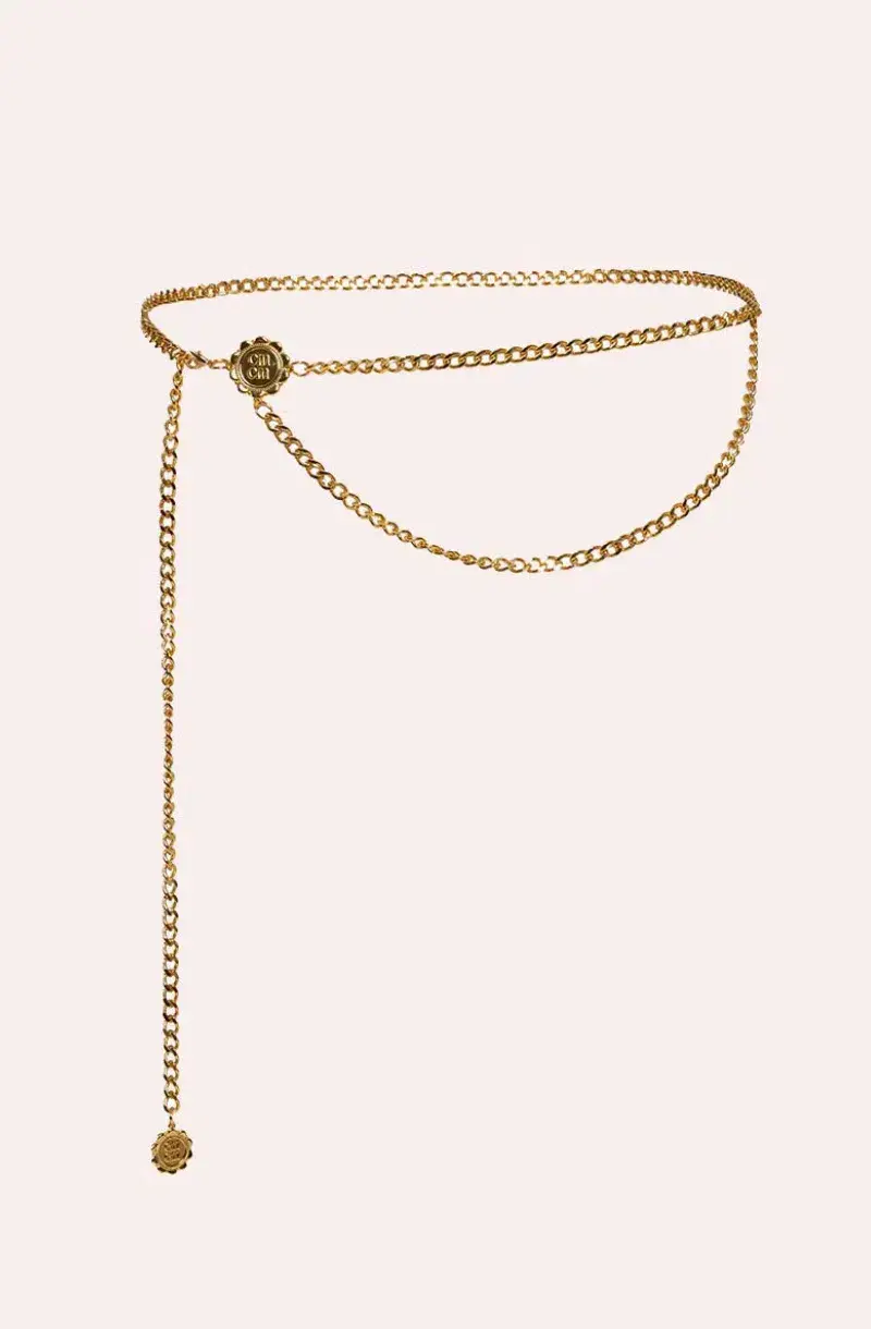 Cin Cin Charm Belt Gold One Size - Image 7