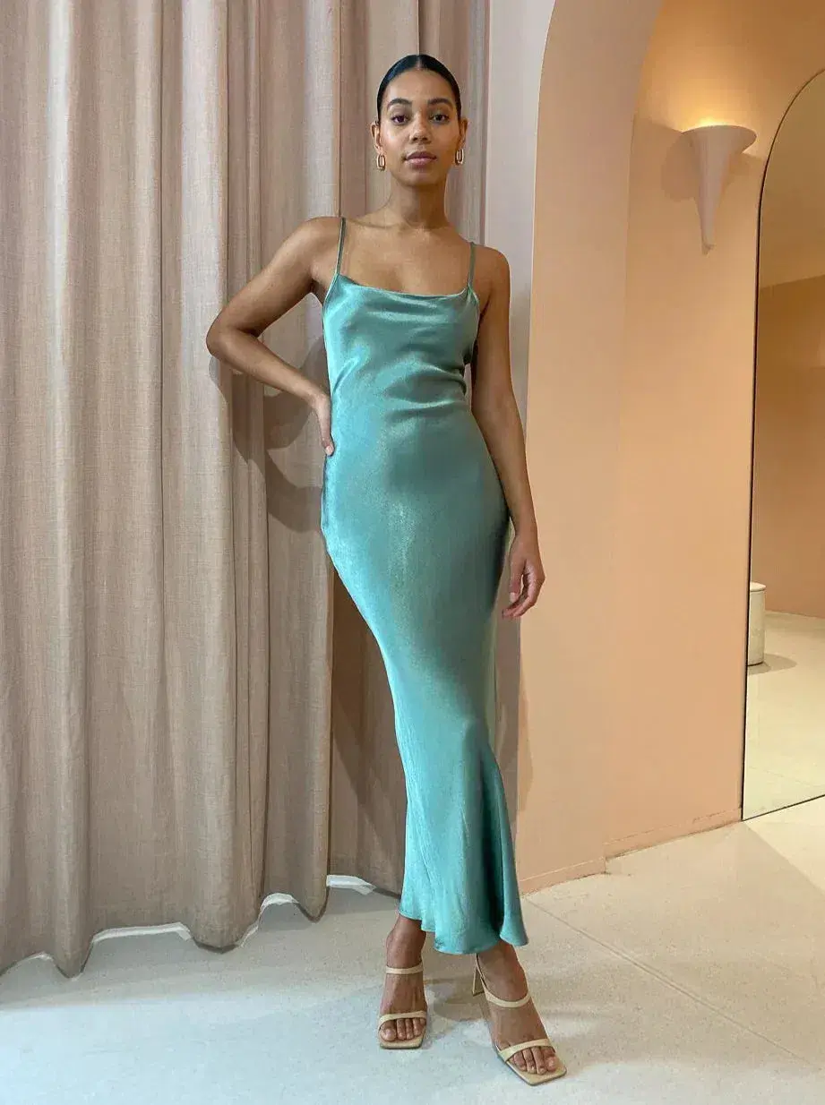 Bec & Bridge Malyka Maxi Dress in Green Size 8 - Image 1