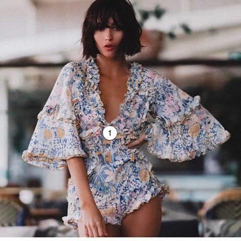 Alice McCall Choose Me Romper Blue Floral Size 8 - Image 3