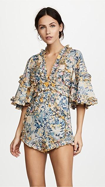 Alice McCall Choose Me Romper Blue Floral Size 8 - Image 4