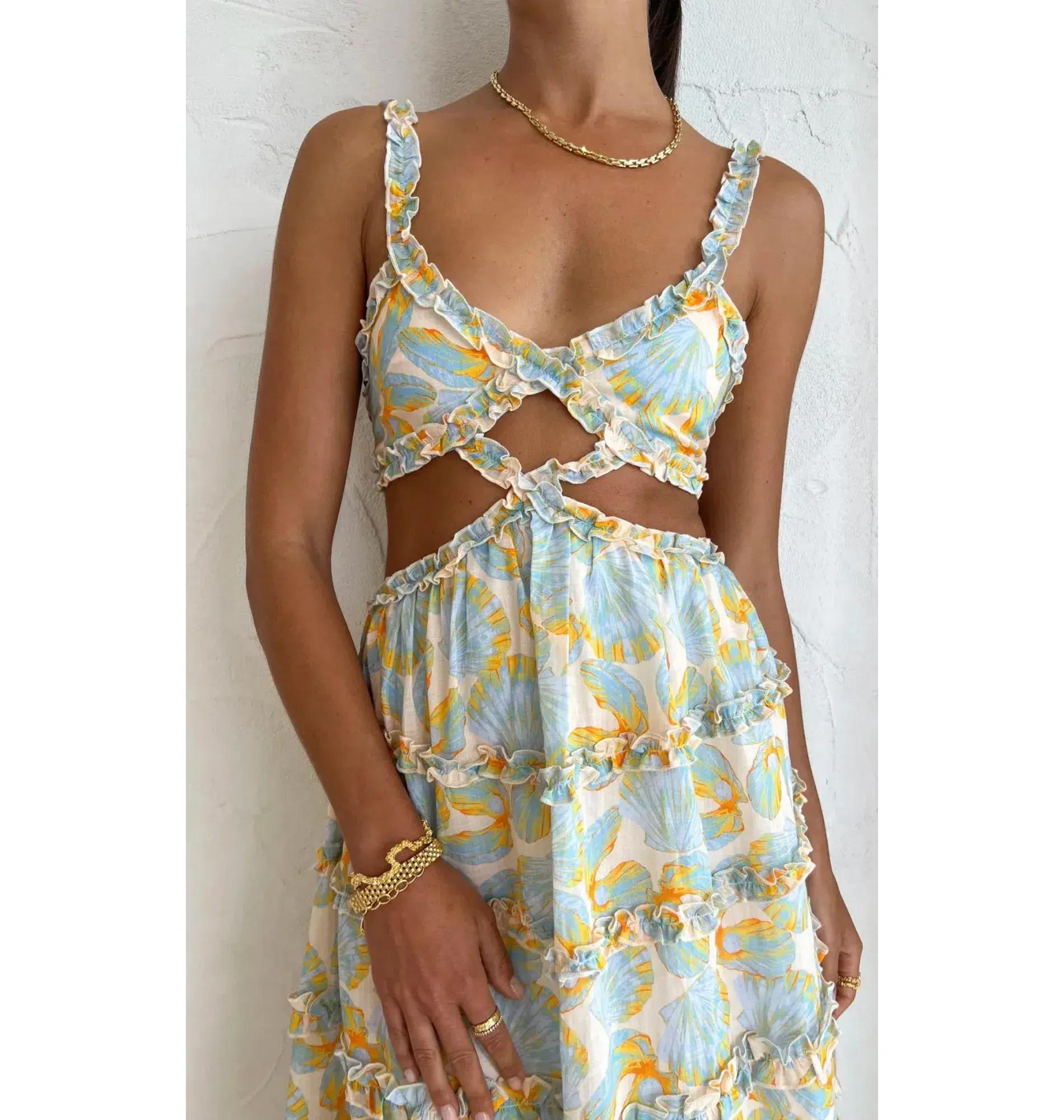 Issy Felix Dress In Pearl Size AU 8 - Image 2