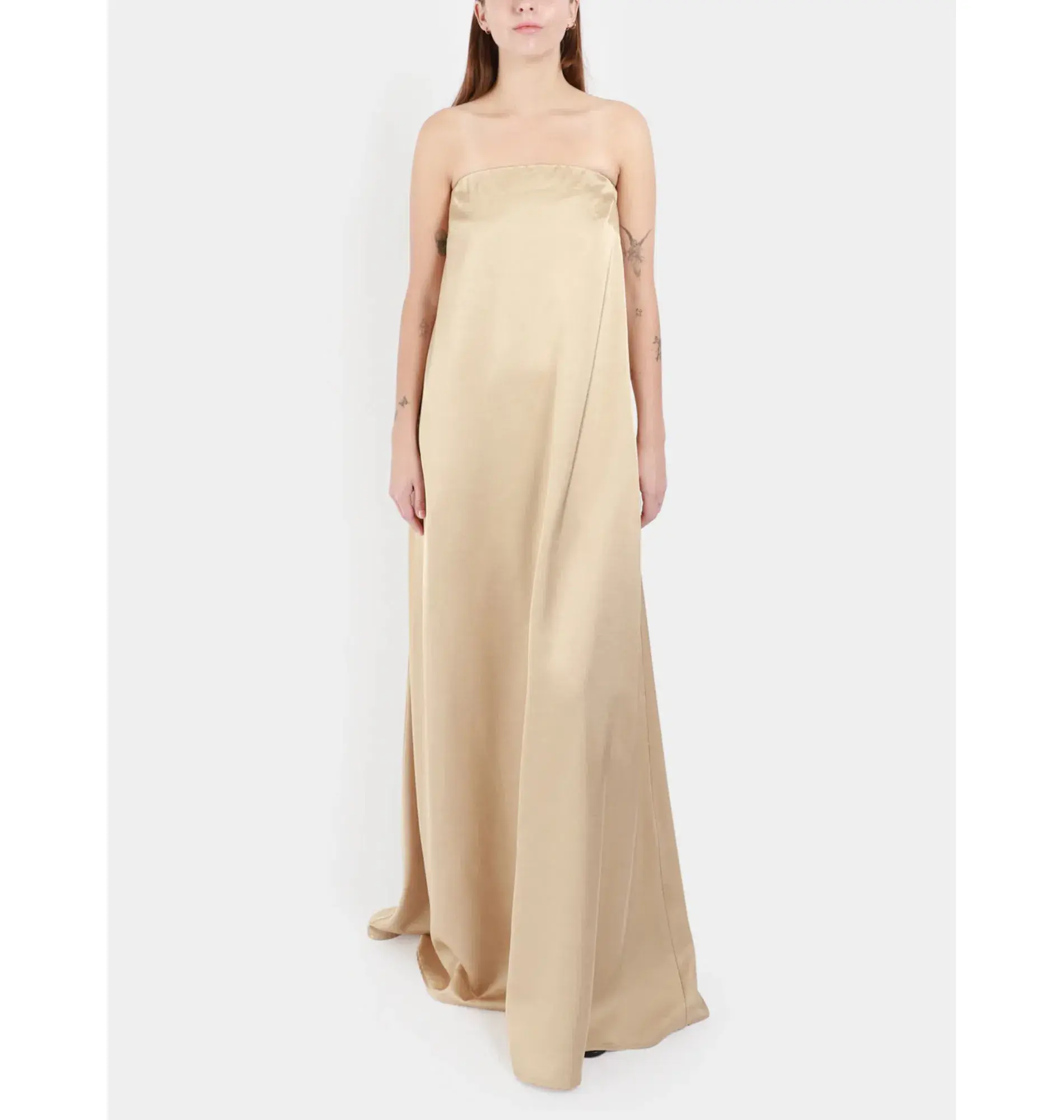 Esse Studios Gilded Column Dress Cream Size AU 6 - Image 1