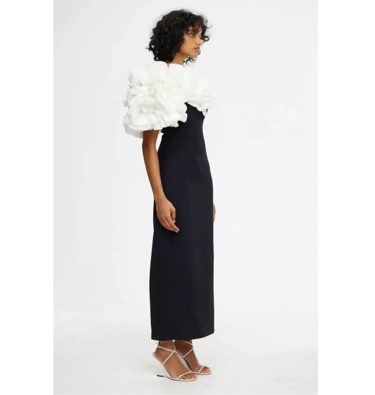 Acler Hampstead Midi Dress in Black and Ivory Size AU 12 - Image 5