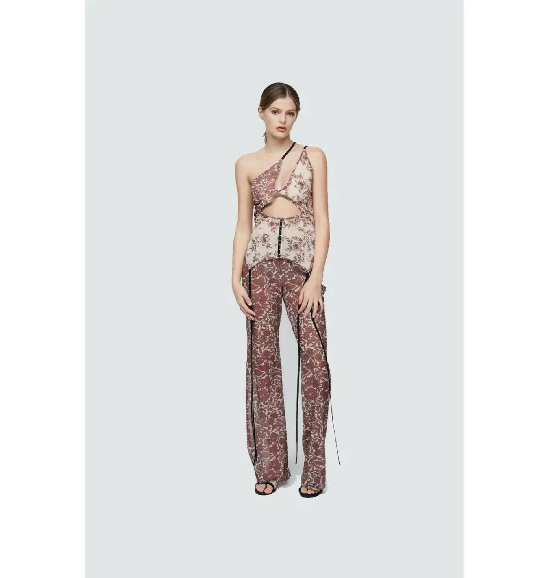 BEC AND BRIDGE Nova Strappy Top floral size 10 and Priya Pant Set floral size 6 - Image 1