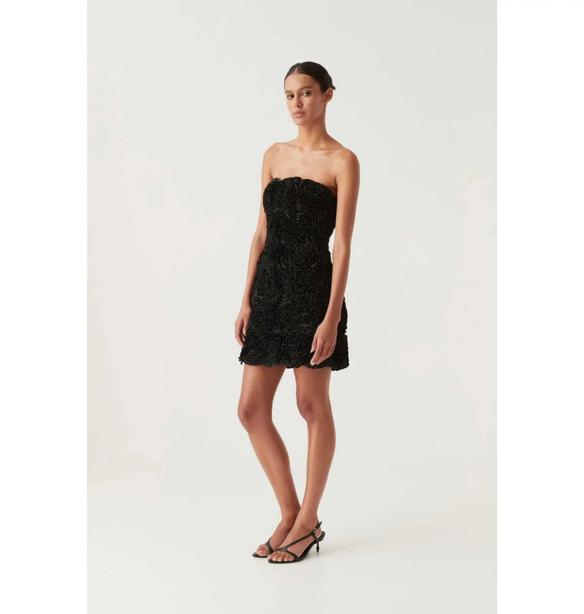 Aje Gazer Rosette Dress Black Size AU 8 - Image 3