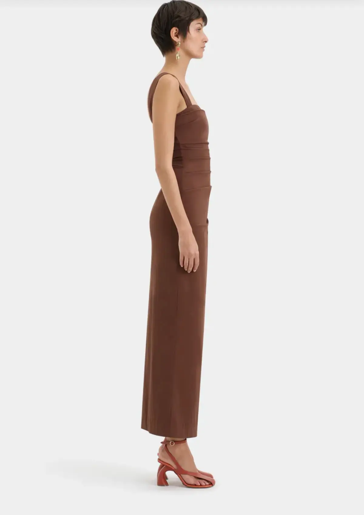 The Dahlia Balconette Gown Brown - Image 3