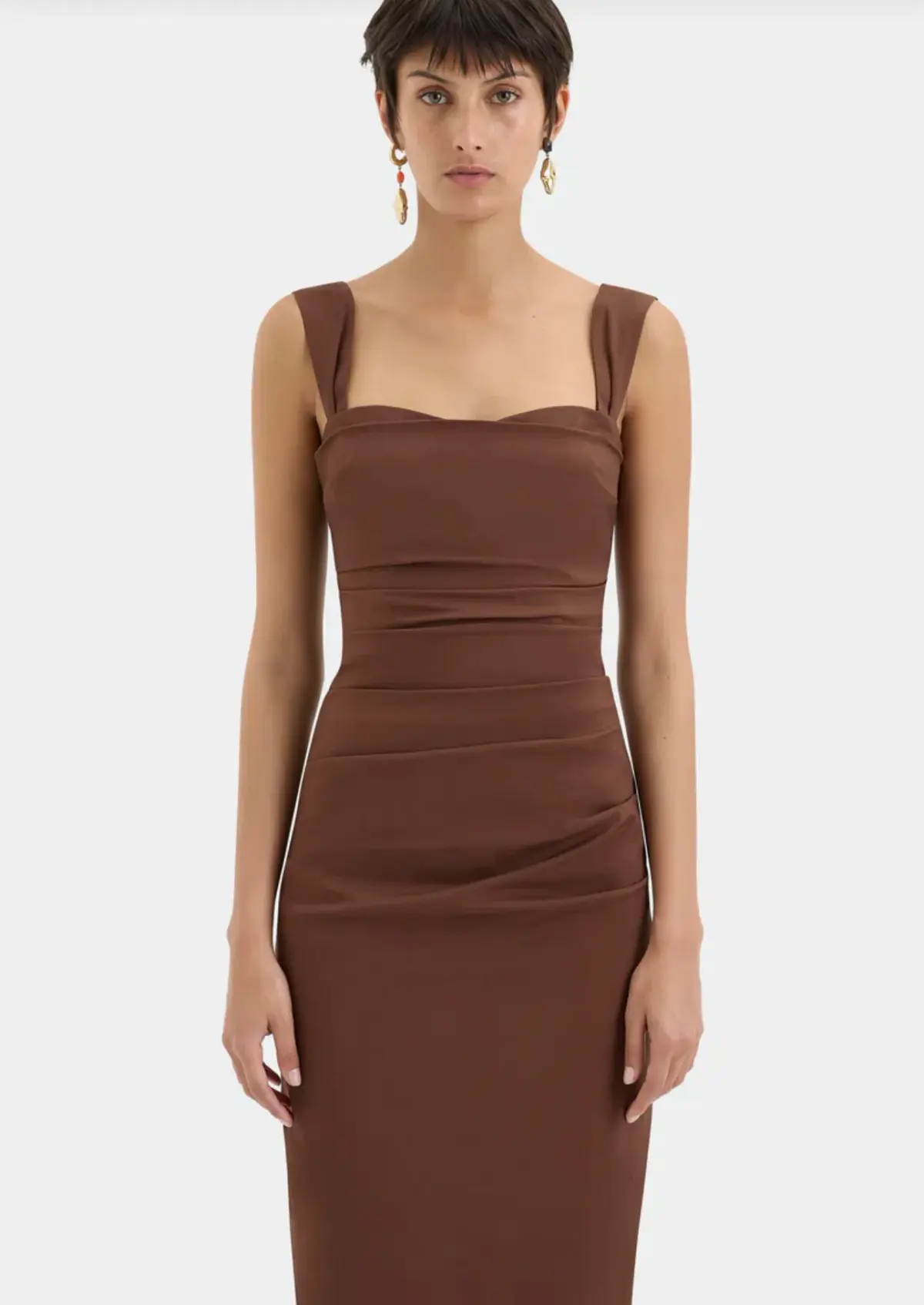 The Dahlia Balconette Gown Brown - Image 2