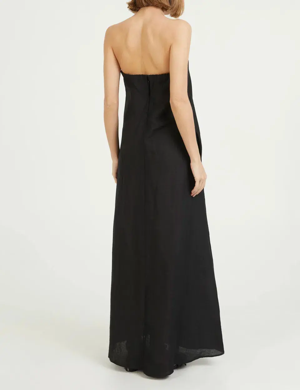 Camilla And Marc Linen Evening Dress Honora Black Size 8 - Image 3