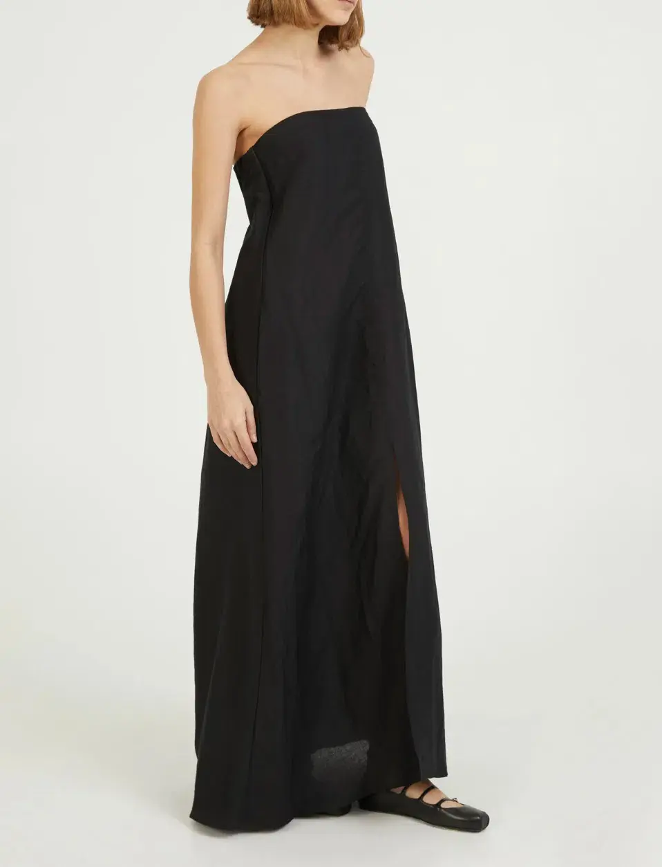 Camilla And Marc Linen Evening Dress Honora Black Size 8 - Image 2
