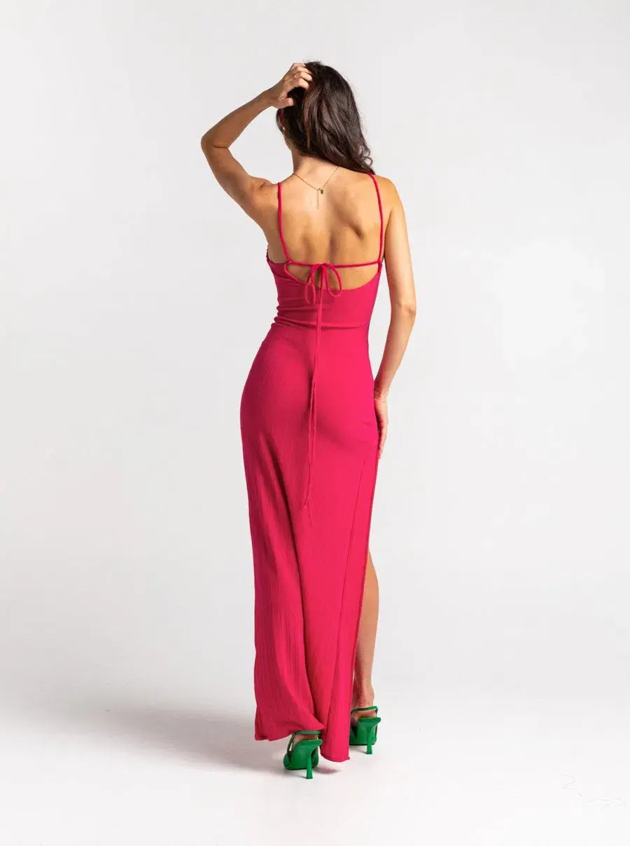 Arcina Ori Darci Maxi Pink Dress Pink Size 6 - Image 2