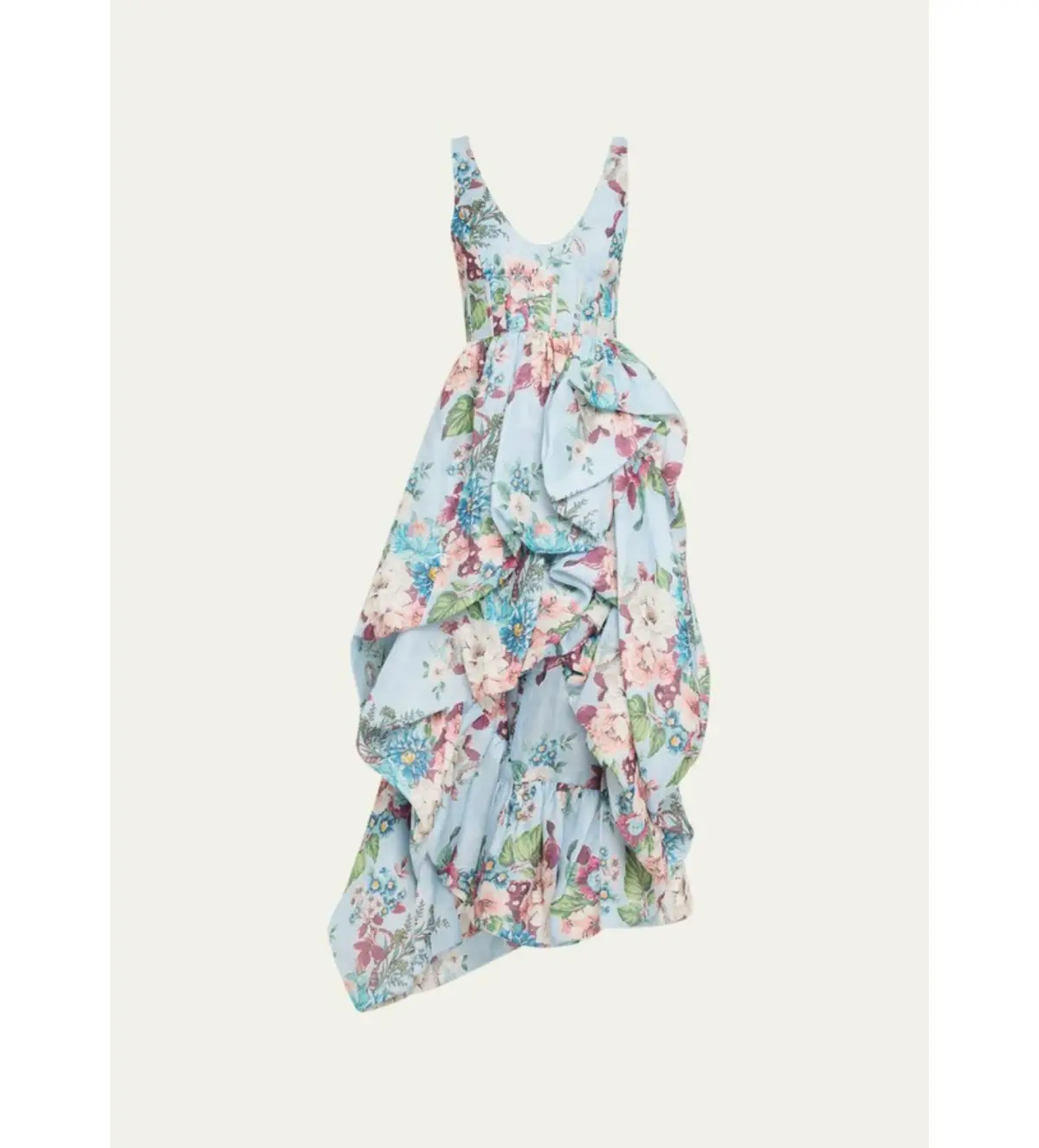 Zimmermann Matchmaker Draped Midi Dress Floral Size 3/AU 14 - Image 5