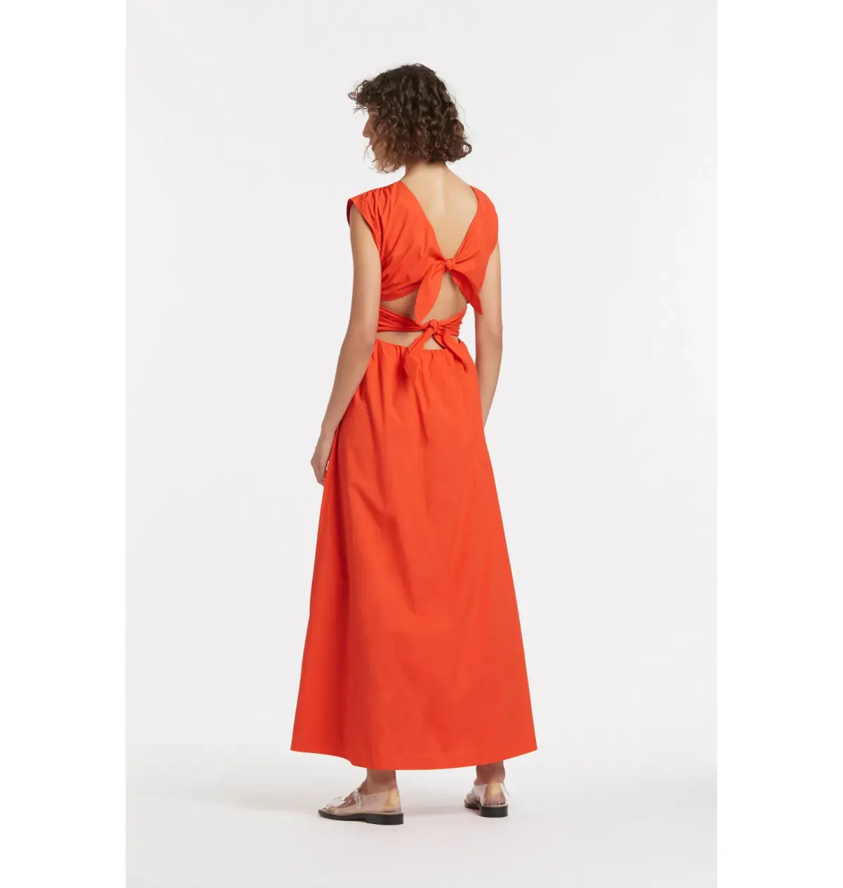 Sir The Label Anja Tie Midi Dress Red Size 0 / AU 6 - Image 4