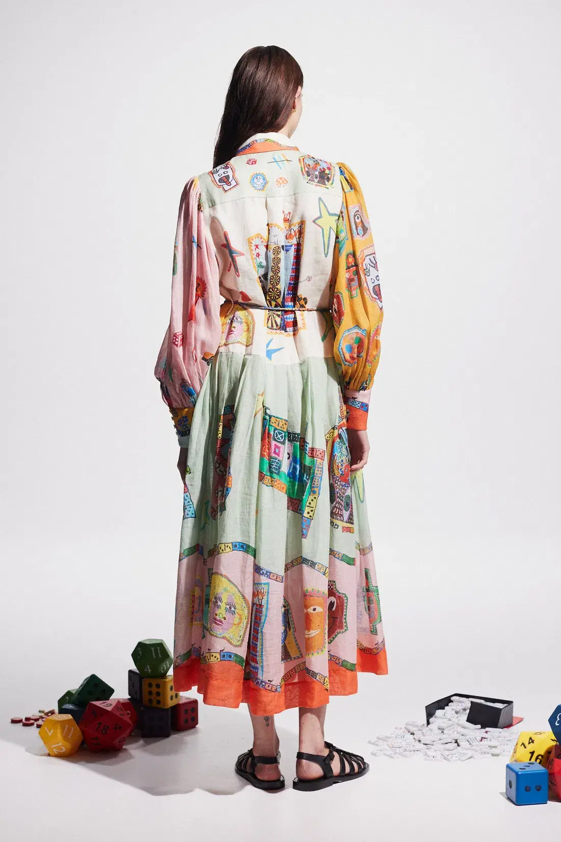 Alemais Players Shirtdress Print Size AU 10 - Image 2