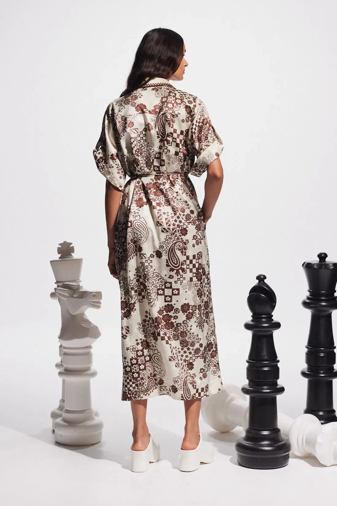 Alemais Vinnie Shirt Dress Print Size AU 14 - Image 3